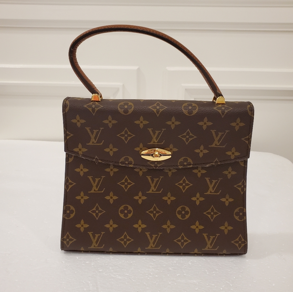 Louis Vuitton RARE vintage 🥳3X HOST PICK🥳Malesherbes Kelly Satchel - Picture 1 of 16